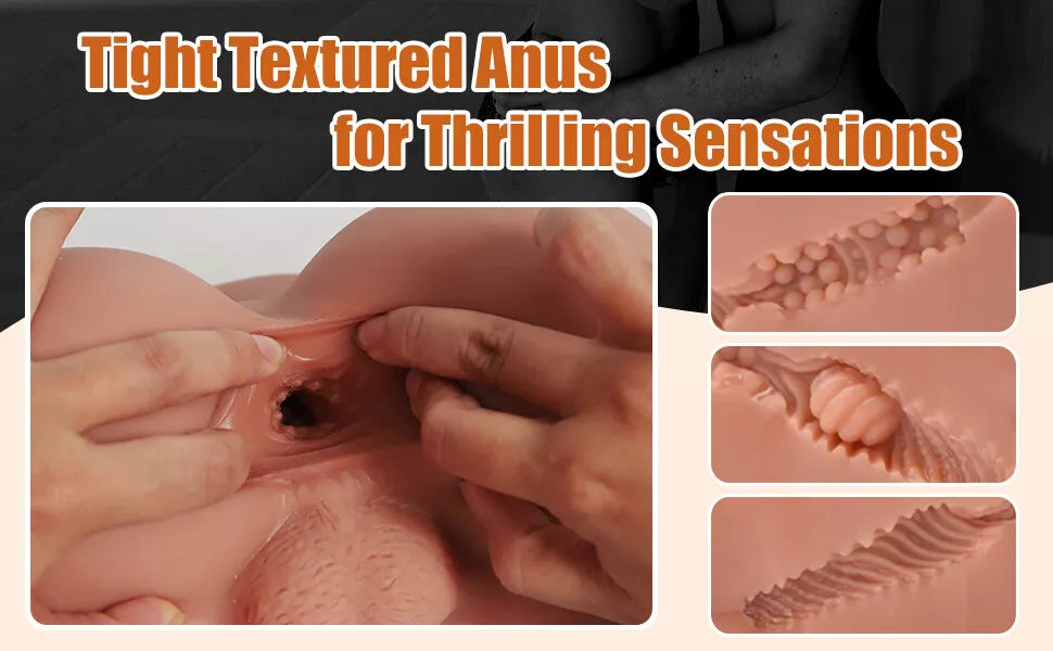 Love 3D Doll Masturbator Realistic Male Ass with Balls Anal Sex Toy for Gay Men